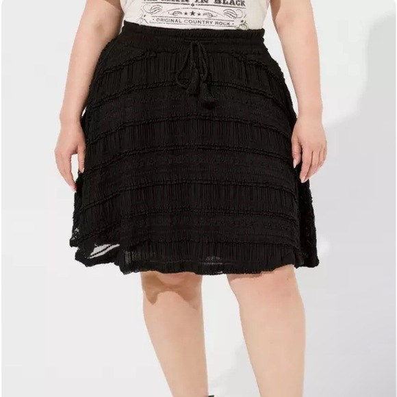 Torrid 0X Elegant Black Women's Skirt - Picture 2 of 10